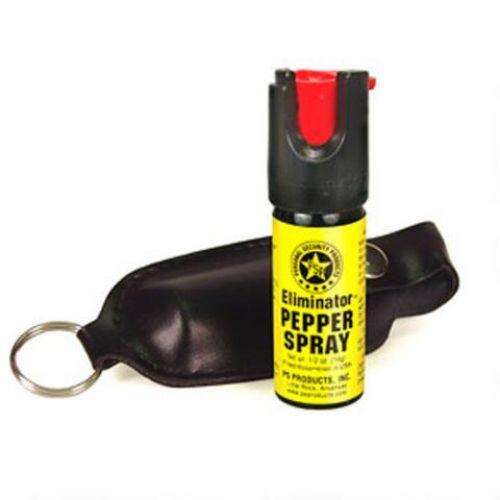 Non Lethal Defense Personal Security Products Ready Series 1/2 OZ. PEPPER SPRAY W/BLACK SOFT CASE & KEY RING